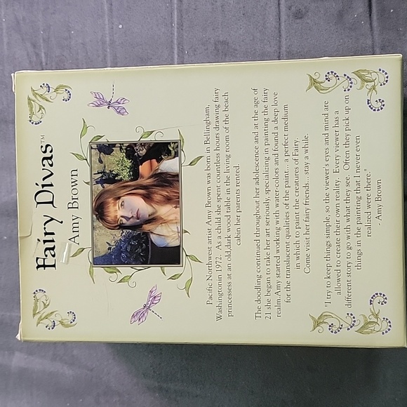 NIB 2002 Vintage Amy Brown Fairy Divas Christmas Stocking Diva Ornament #87830 - Picture 2 of 3